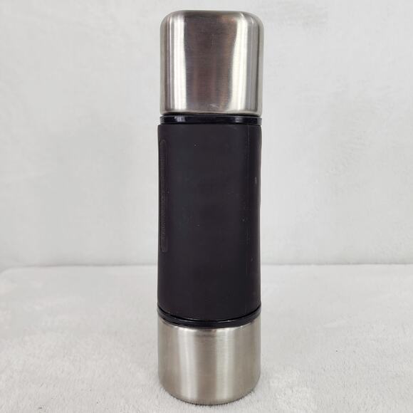 2005 Starbucks .5L Square Top Stainless Steel Bottle with Black Rubber Grip. NWT - Picture 3 of 9